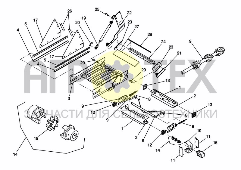 Чертеж FOLDABLE CONVEYOR 1100 (W. CONVEYOR)