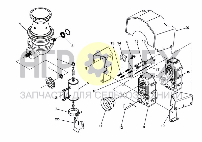 Чертеж GEARBOX SPG 1607