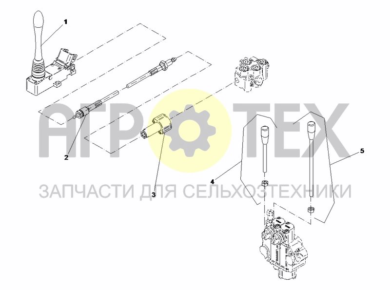 Чертеж MECHANICAL CONTROL - HYDRAULICS