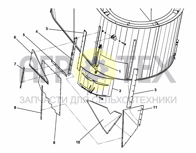 Чертеж SIDE DOOR FRONT RIGHT