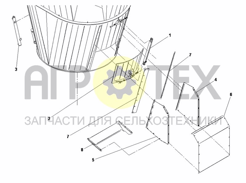 Чертеж DOOR REAR CENTRE