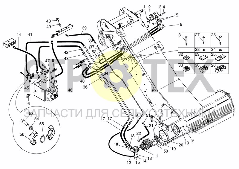 Чертеж HYD. MILLING HEAD SYSTEM PA/DA