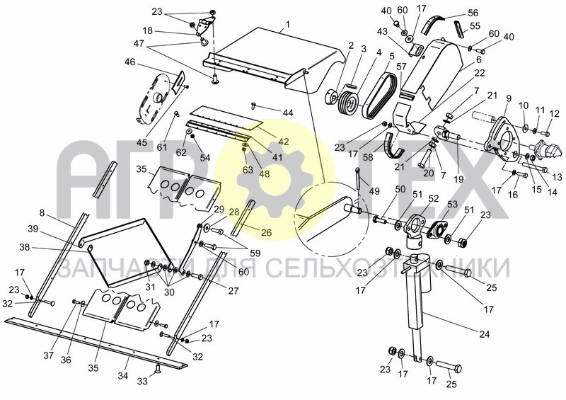 Чертеж ATTACHMENT PARTS MILLING HEAD