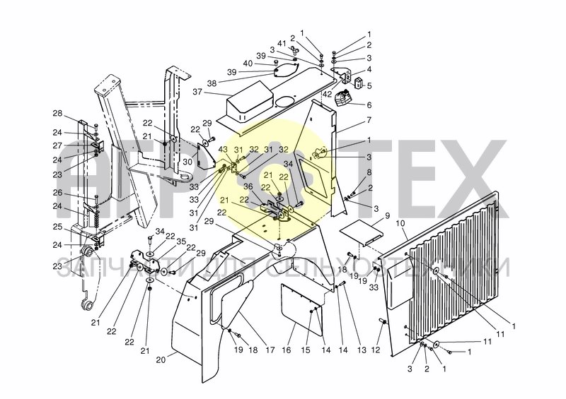 Чертеж CHASSIS RADIATOR - VERSION 1