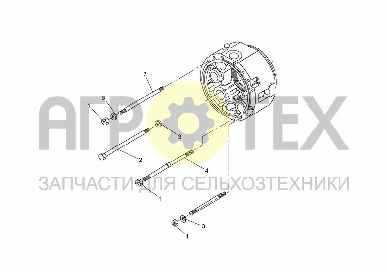 Чертеж AXLE - 40 KM/H BOLTS NUTS