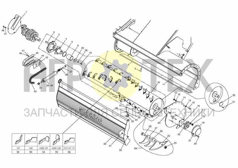 Чертеж MILLING HEAD