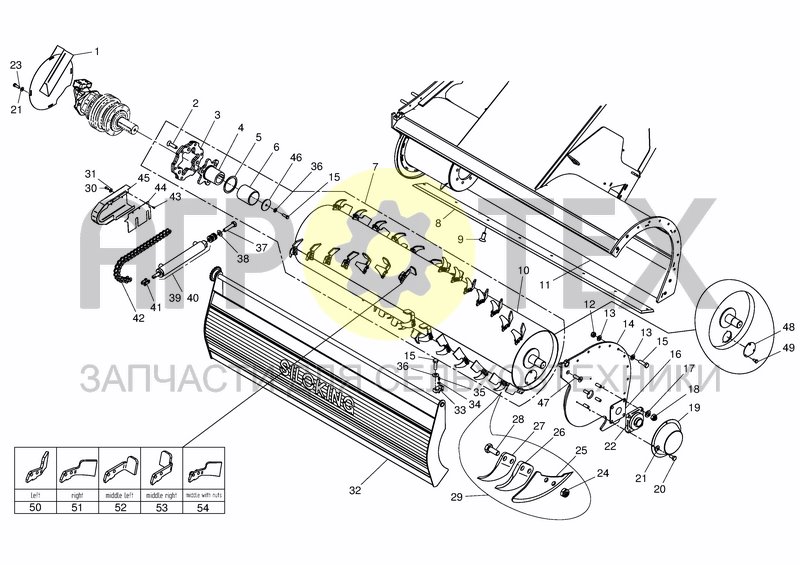 Чертеж MILLING HEAD TO S.NR. 69252