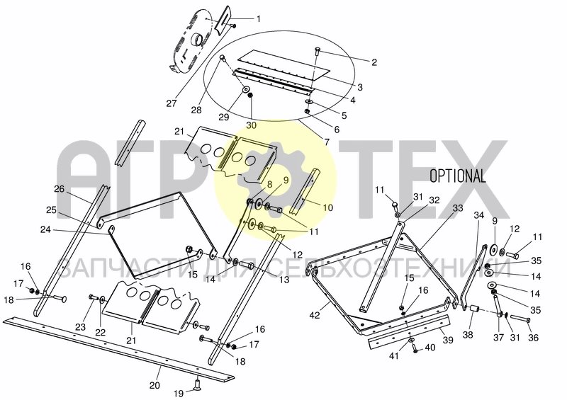 Чертеж MILLING HEAD - INSIDE PARTS