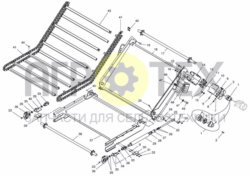 Чертеж CHAIN CONV. FOLDING 800/1100/1500/1700