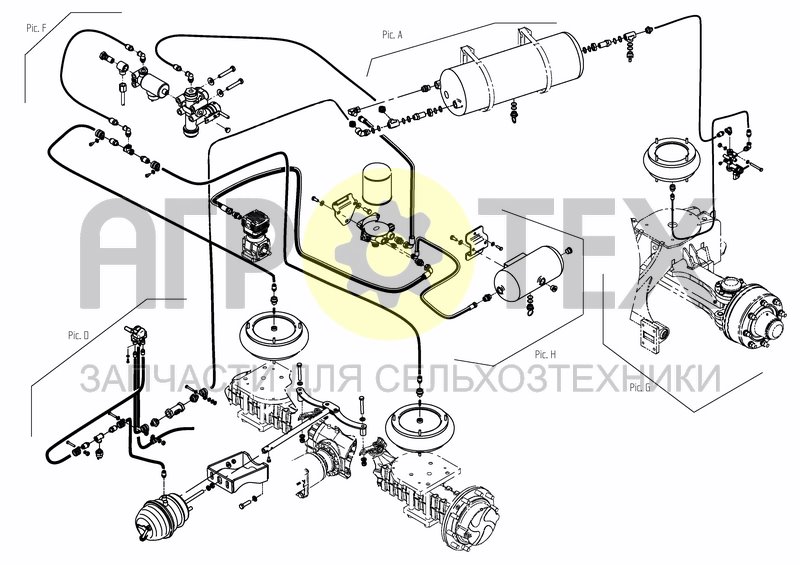 Чертеж AIR SYSTEM O/VIEW - NIVOMAT AND LOWER DEV. DUO 22