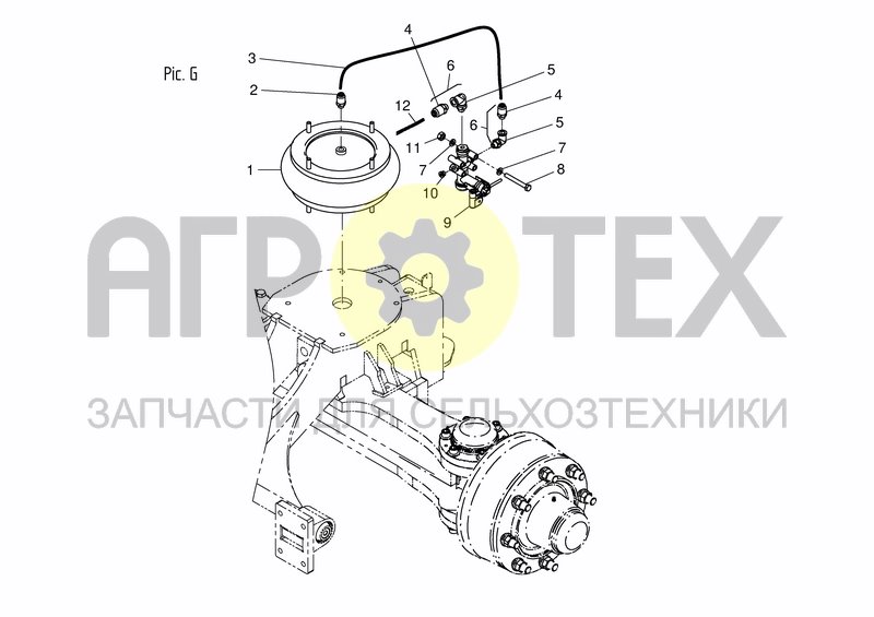 Чертеж AIR SYS. REAR AXLE PNEUM. SUSP. DUO 20/22M?- PIC.B