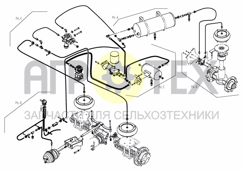 Чертеж AIR SYSTEM O/VIEW - NIVOMAT FROM S.NR. 69215