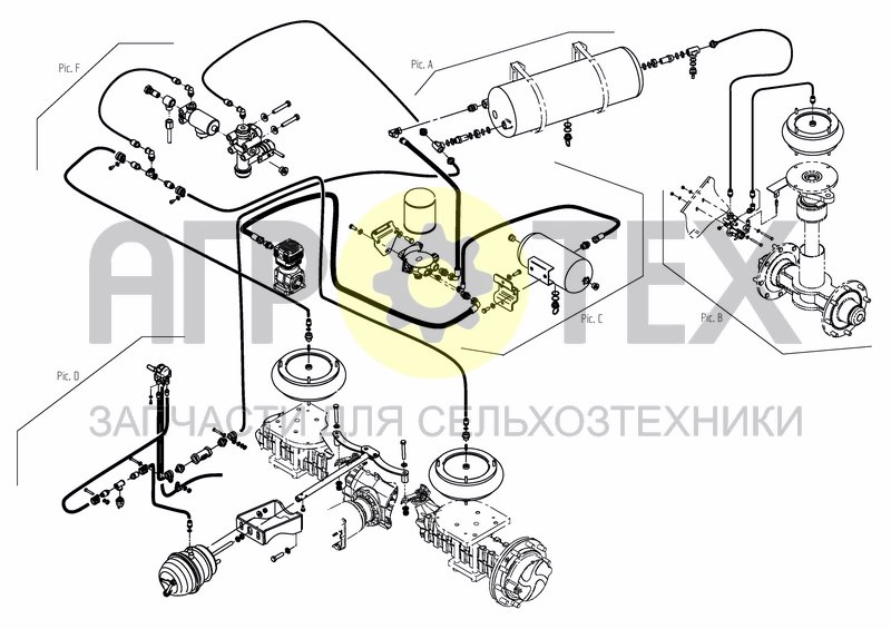 Чертеж AIR SYS. O/VIEW-NIVOMAT+LOW. DEVICE FROM S.NR. 69215