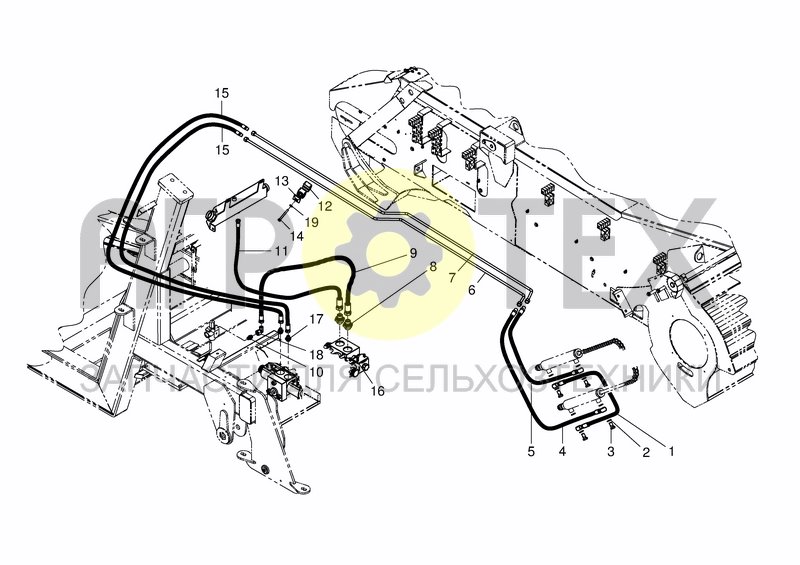 Чертеж HYD. SERVICE SYSTEM - CHOPPER COVER