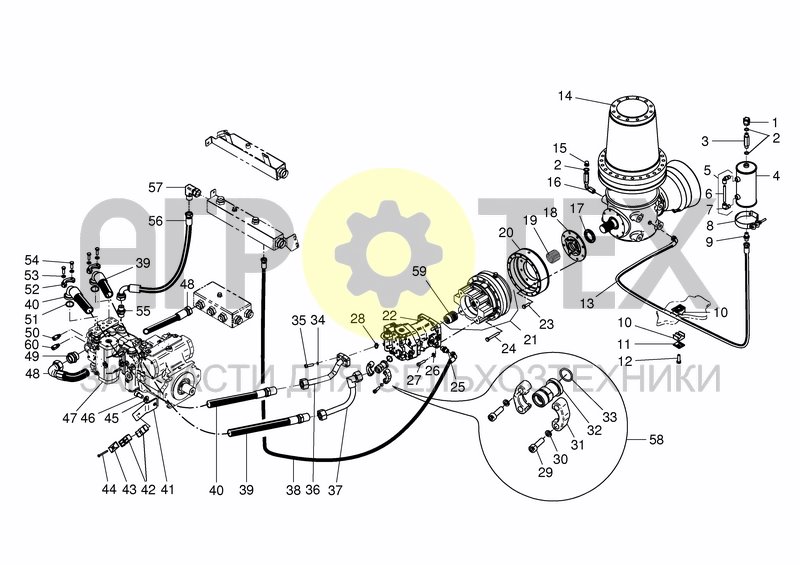 Чертеж HYD. MIXING SYSTEM 16DUO