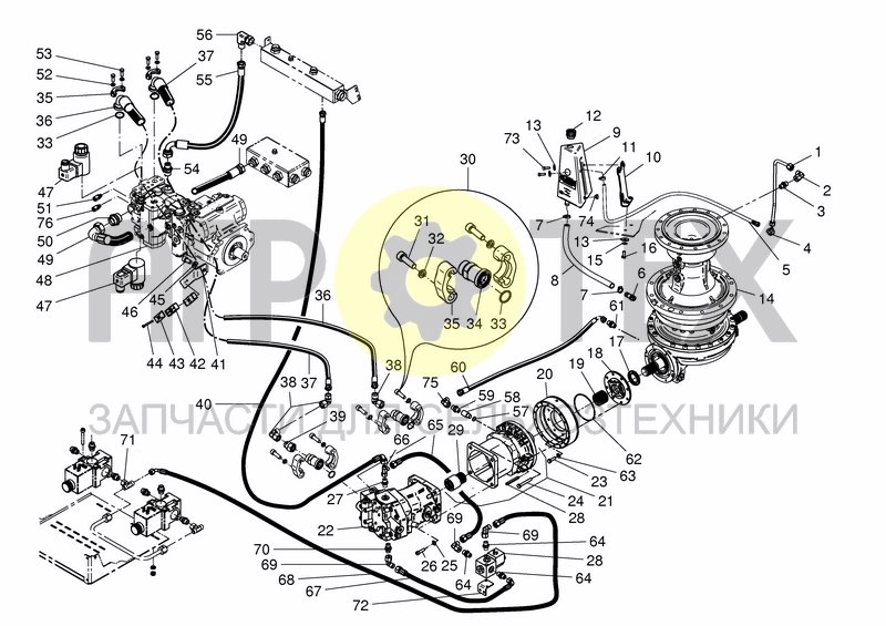 Чертеж HYD. MIXING SYSTEM 18DUO S.NR. 69263 - 69522