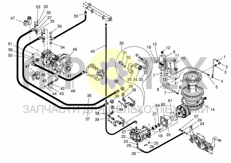 Чертеж HYD. MIXING SYSTEM 16DUO TO S.NR. 90118