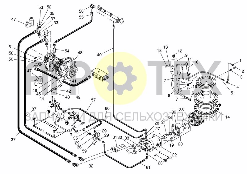 Чертеж HYD. MIXING SYSTEM DUO FROM S.NR. 69613