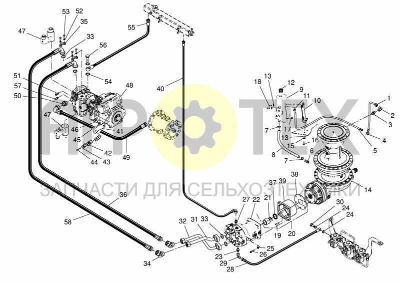 Чертеж HYD. MIXING SYSTEM 16DUO FROM S.NR. 90119