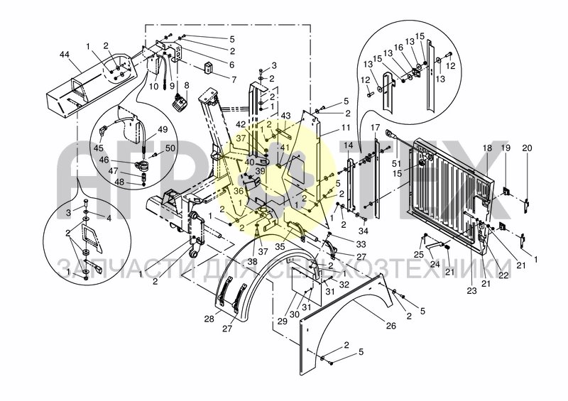 Чертеж CHASSIS RADIATOR - VERSION II- 14 MONO / 22DUO