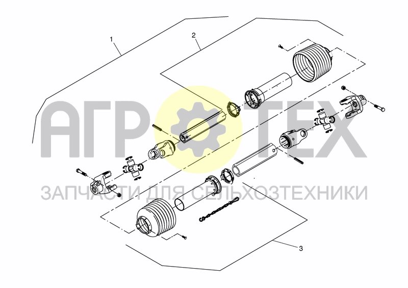 Чертеж CONNECTION DRIVE SHAFT