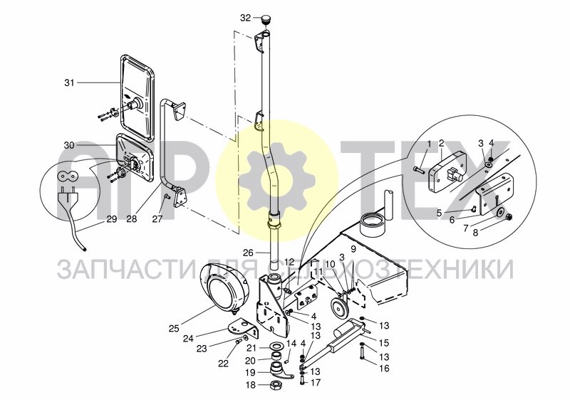 Чертеж FUEL & HYD. TANK FRONT COMPONENTS 2011