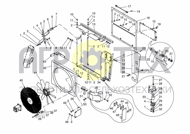 Чертеж COOLING SYSTEM BASE FRAME