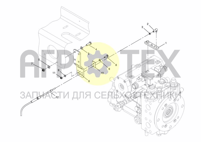 Чертеж LINKAGE THROTTLE TWIN PEDAL