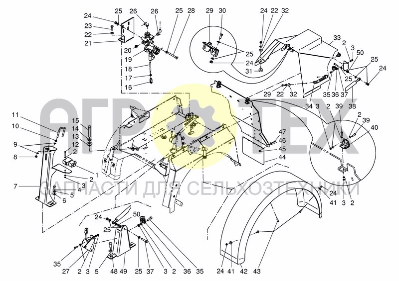 Чертеж REAR CHASSIS ATTACHMENT-PARTS, COVER 20-22M?