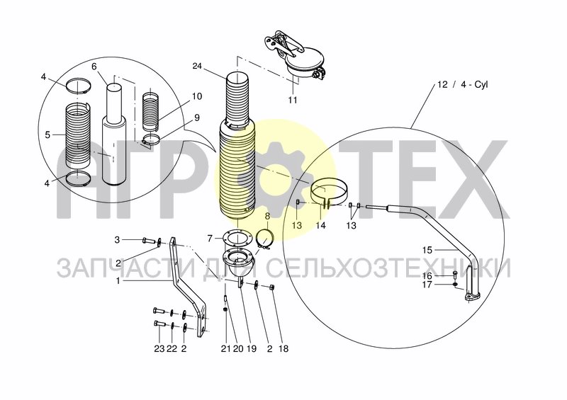 Чертеж EXHAUST 4 + 6 CYL