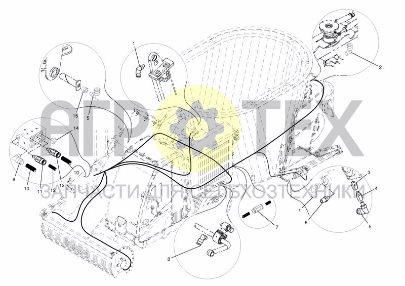 Чертеж CENTRAL LUBRICATION SYSTEM - LOW PRESSURE