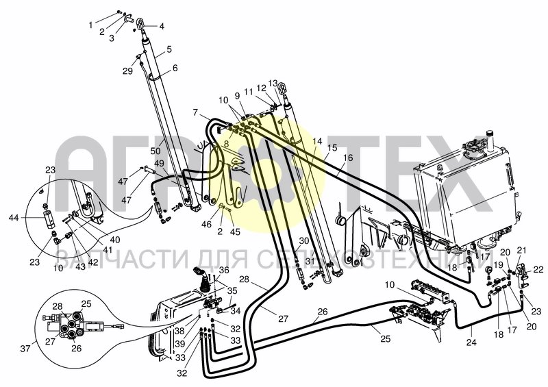 Чертеж HYD. SERVICE SYSTEM - MILLING HEAD UP/DOWN