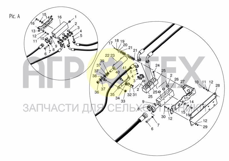 Чертеж HYD. DRIVE SYSTEM PIC.A