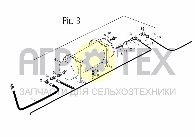 Чертеж AIR SYSTEM CHOPPER PIC B.