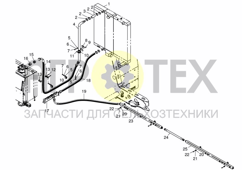 Чертеж COOLING SYSTEM - OIL