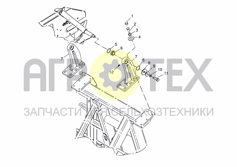 Чертеж MILLING HEAD - BEARING BLOCK