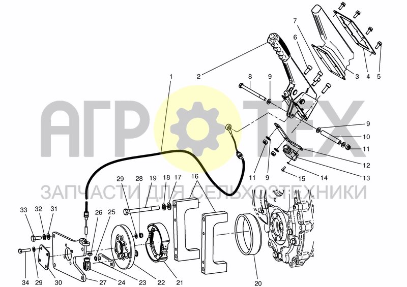 Чертеж PARKING BRAKE