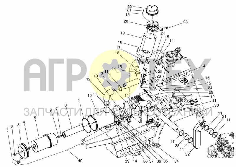 Чертеж AIR FILTER 4 + 6 CYL