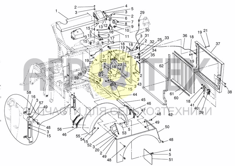 Чертеж CHASSIS RADIATOR