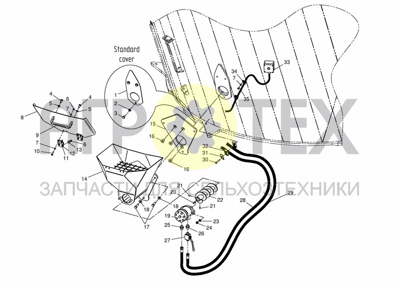 Чертеж MINERAL FILLING FUNNEL RETROFIT KIT