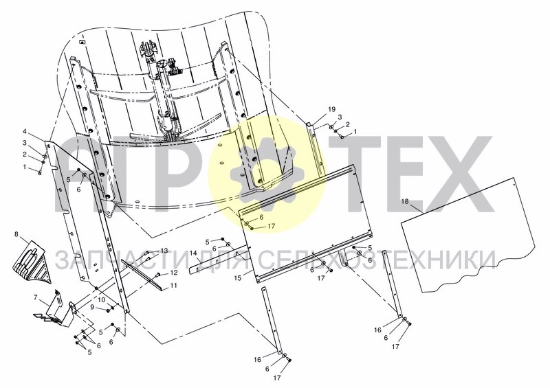 Чертеж SIDE DOOR PROTECTION MONO FROM S.NR. 69152