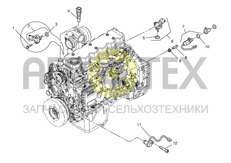 Чертеж ENGINE SENSORS