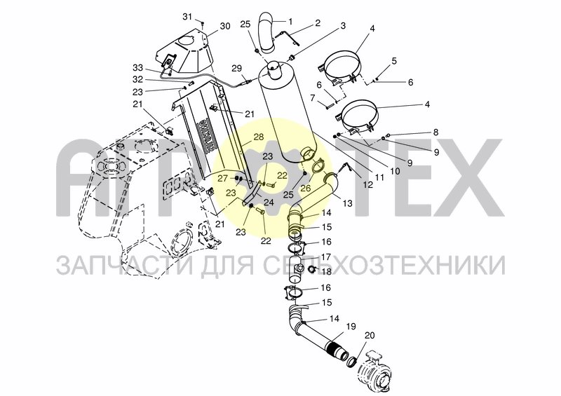 Чертеж EXHAUST 4 + 6 CYL