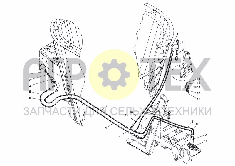 Чертеж HYD. SERVICE SYSTEM - COUNTER KNIVES FROM S.NR. 69215