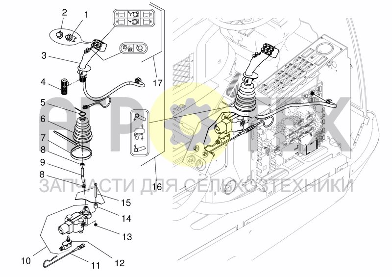 Чертеж CAB JOYSTICK