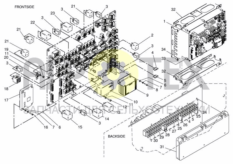 Чертеж CAB ELECTRONIC CONTROL UNIT