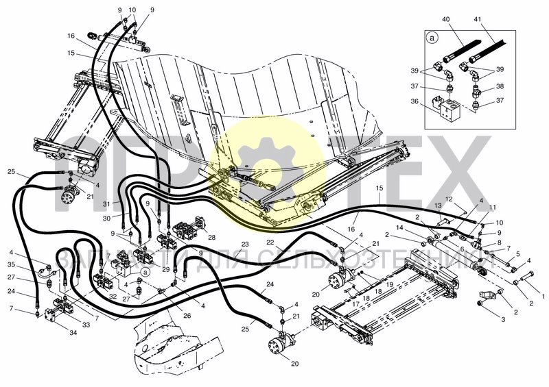 Чертеж HYD. SERVICE SYSTEM - DISCHARGE CONVEYOR