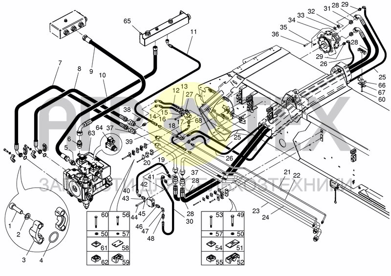 Чертеж HYD. MILLING CONVEYOR DRIVE SYSTEM S.NR. 69515 - 69612