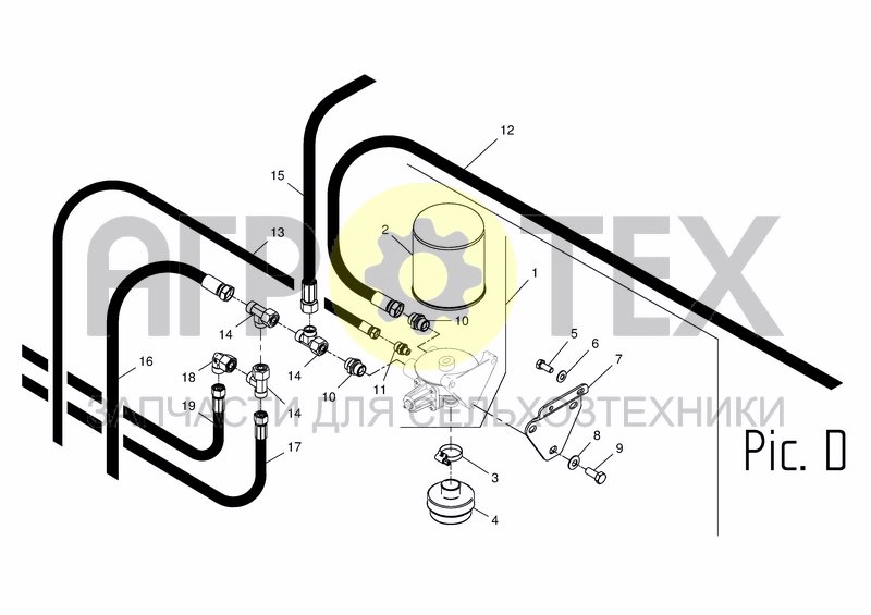 Чертеж AIR SYSTEM CHOPPER PIC D.