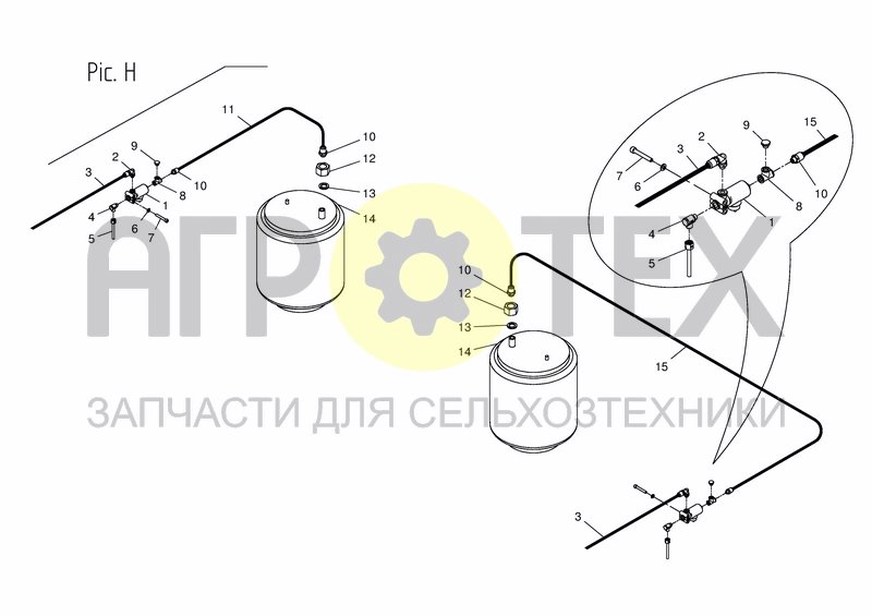 Чертеж AIR SYSTEM - OVERVIEW PIC H.